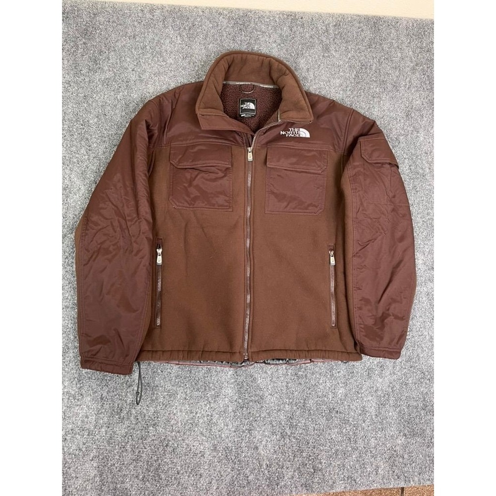 Vintage The North Face Salinas Jacket Heavyweight Fleece Brown Mens Large Denali